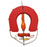 Man Over Board Kit. Lifebuoy, Light, Bracket & throw line.